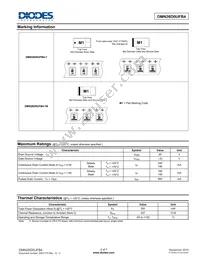 DMN26D0UFB4-7 Datasheet Page 2