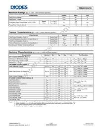 DMN2990UFO-7B Datasheet Page 2