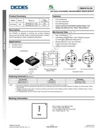 DMN3016LDN-13 Datasheet Cover