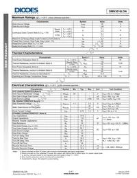 DMN3016LDN-13 Datasheet Page 2