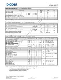 DMN3016LDV-7 Datasheet Page 2