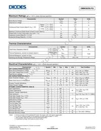 DMN3025LFG-13 Datasheet Page 2
