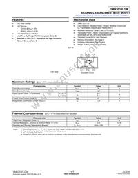 DMN3033LDM-7 Datasheet Cover