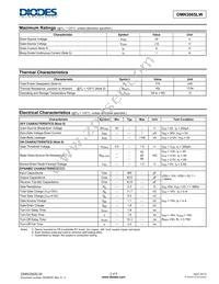 DMN3065LW-13 Datasheet Page 2