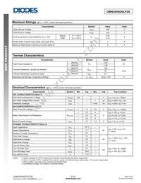 DMN30H4D0LFDE-13 Datasheet Page 2