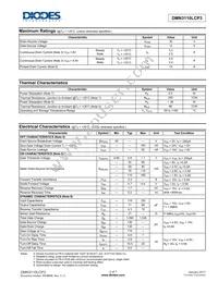 DMN3110LCP3-7 Datasheet Page 2