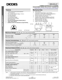 DMN32D2LDF-7 Datasheet Cover