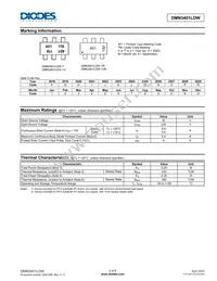 DMN3401LDW-7 Datasheet Page 2