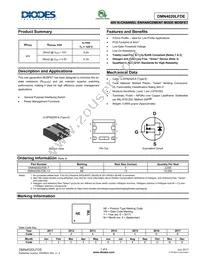 DMN4020LFDE-13 Datasheet Cover