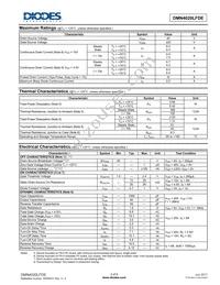 DMN4020LFDE-13 Datasheet Page 2