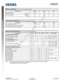 DMN53D0U-13 Datasheet Page 2