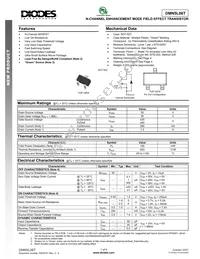 DMN5L06T-7 Datasheet Cover