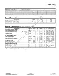 DMN5L06TK-7 Datasheet Page 2