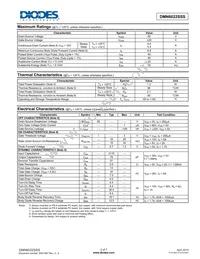 DMN6022SSS-13 Datasheet Page 2