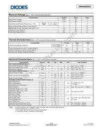 DMN6040SK3-13 Datasheet Page 2