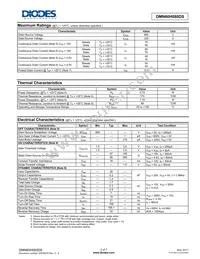 DMN60H080DS-13 Datasheet Page 2