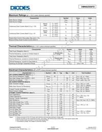 DMN62D0SFD-7 Datasheet Page 2