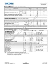 DMN62D0U-7 Datasheet Page 2