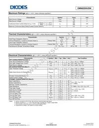 DMN62D0UDW-13 Datasheet Page 2