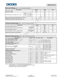 DMN62D0UWQ-7 Datasheet Page 2