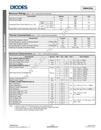 DMN63D8L-13 Datasheet Page 2