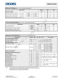 DMN63D8LDWQ-7 Datasheet Page 2