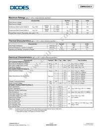 DMN63D8LV-7 Datasheet Page 2
