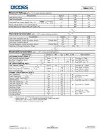 DMN67D7L-7 Datasheet Page 2