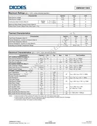 DMNH4011SK3-13 Datasheet Page 2
