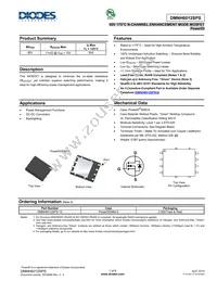 DMNH6012SPS-13 Datasheet Cover