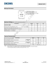 DMNH6012SPS-13 Datasheet Page 2