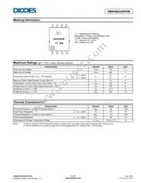 DMNH6035SPDW-13 Datasheet Page 2
