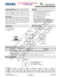 DMP1012UCB9-7 Datasheet Cover