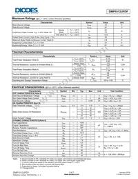 DMP1012UFDF-7 Datasheet Page 2