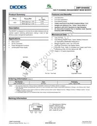 DMP10H400SE-13 Datasheet Cover