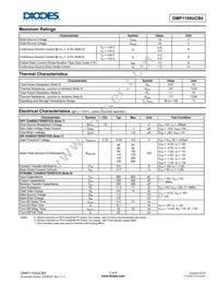 DMP1100UCB4-7 Datasheet Page 2