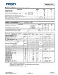 DMP2006UFGQ-7 Datasheet Page 2
