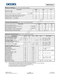 DMP2010UFV-7 Datasheet Page 2
