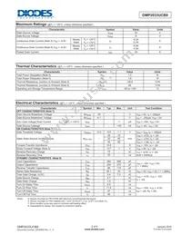 DMP2033UCB9-7 Datasheet Page 2