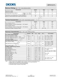 DMP2035UFCL-7 Datasheet Page 2
