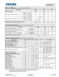 DMP2035UVT-13 Datasheet Page 2