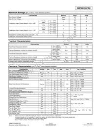 DMP2039UFDE-7 Datasheet Page 2