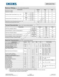 DMP2039UFDE4-7 Datasheet Page 2