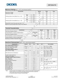 DMP2066UFDE-7 Datasheet Page 2