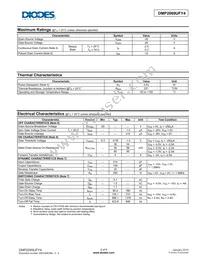 DMP2069UFY4-7 Datasheet Page 2