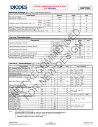 DMP2100U-7 Datasheet Page 2