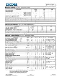DMP2100UCB9-7 Datasheet Page 2