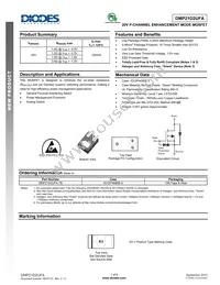 DMP21D2UFA-7B Datasheet Cover