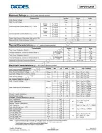 DMP21D5UFB4-7B Datasheet Page 2