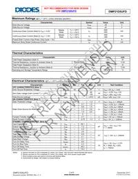 DMP21D5UFD-7 Datasheet Page 2